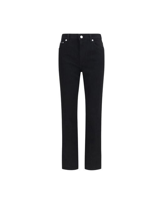 Dolce & Gabbana Black Cotton Straight