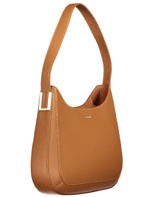 Calvin Klein Brown Chic Contrast Detail Shoulder Bag