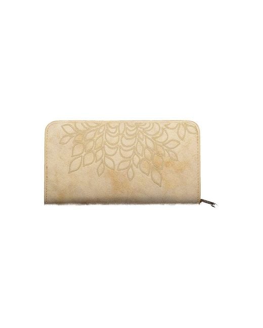 Desigual Natural Beige Polyurethane Wallet