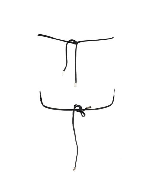 Karl Lagerfeld Black Polyamide Swimsuit