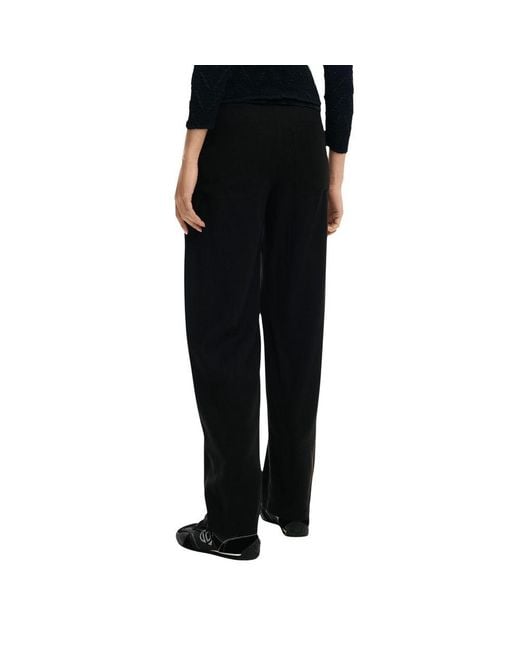 Desigual Black Viscose Casual Pants