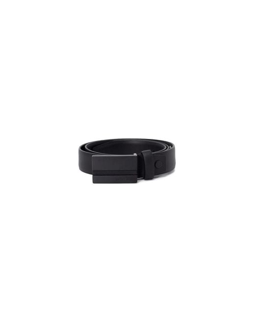 Antony Morato Black Leather Regular Belt for men