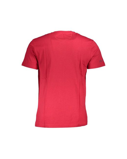 La Martina Red Cotton T-Shirt for men