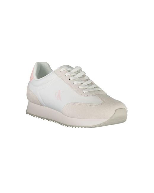 Calvin Klein White Leather Sneaker