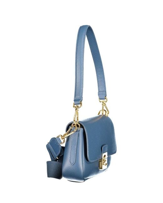Coccinelle Blue Leather Handbag