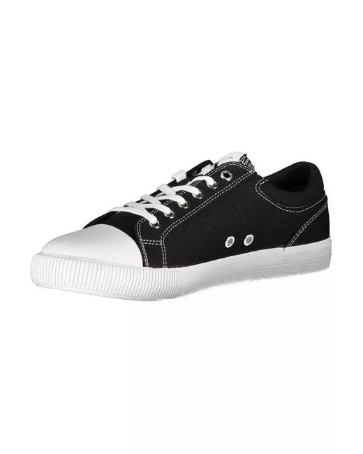 Calvin Klein Black Cotton Sneaker for men