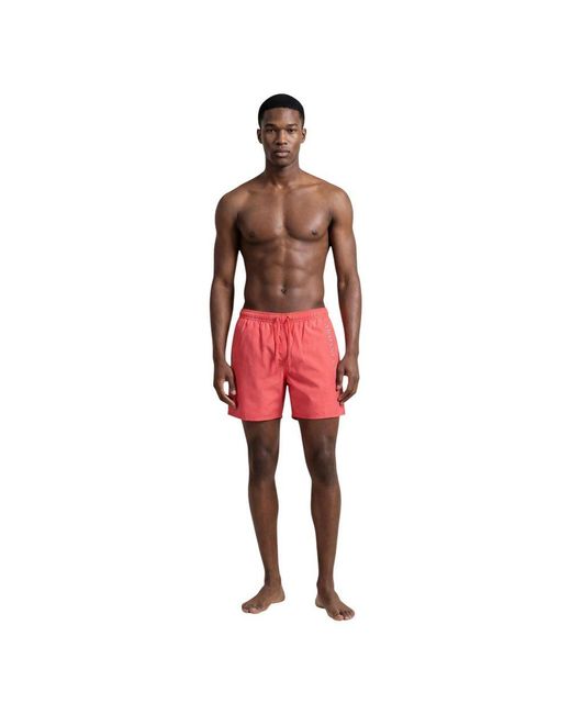ARMANI EXCHANGE Red Polyester Swim Shorts for men