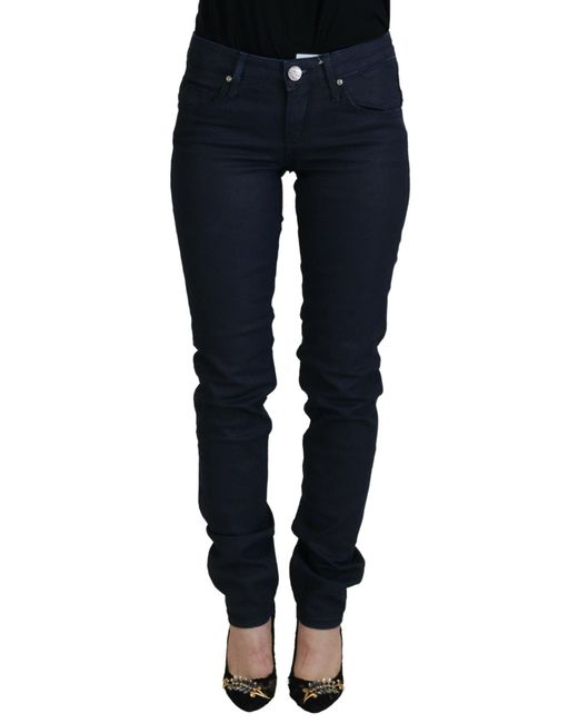 Acht Blue Chic Low Waist Skinny Denim Extravaganza