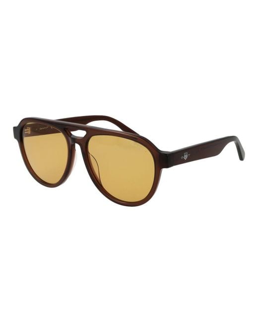 Gant Brown Acetate Sunglasses for men