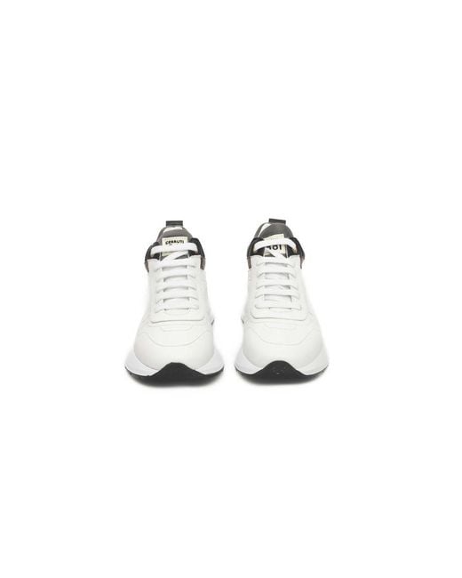 Cerruti 1881 White Cow Leather Sneaker
