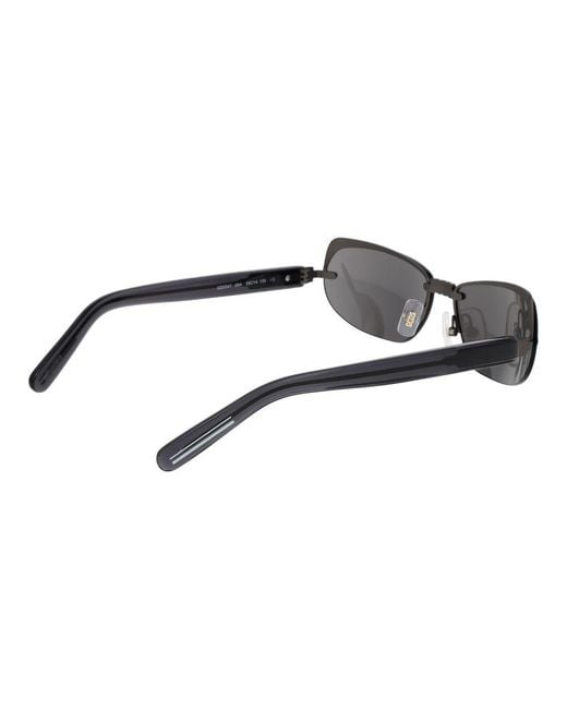 Gcds Black Plastic Sunglasses