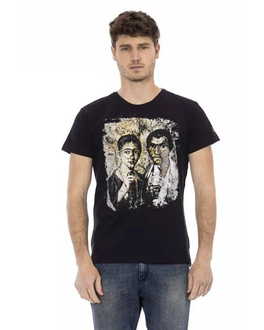 TRUSSARDI ACTION Black Cotton Men T for men
