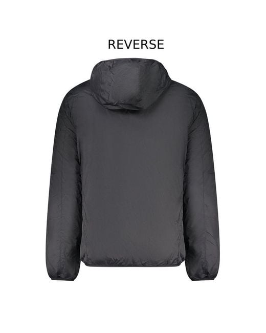 Norway 1963 Gray Black Polyester Men's Reversible Jacket for men