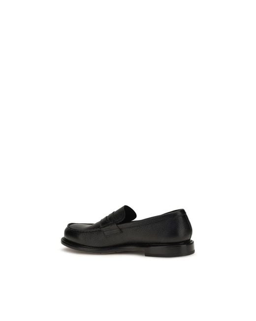 Premiata Black Calf Leather Bos Taurus Slip for men