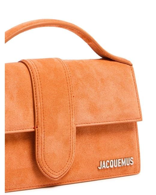 Jacquemus Orange Terracotta Leather Le Grand Bambino Handbag