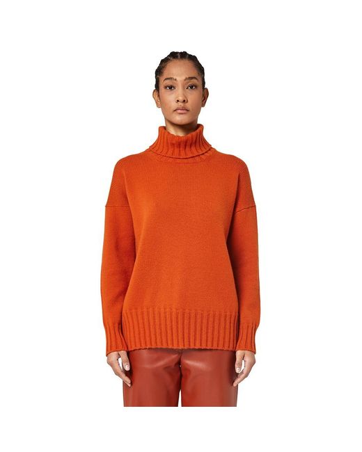 Alpha Studio Orange Cashmere Sweater