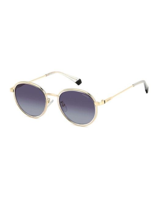 Polaroid Metallic Stainless Steel Sunglasses