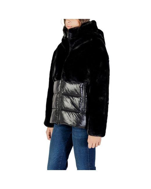 Blauer Black Polyester Coat