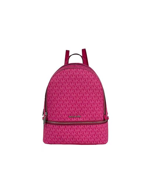 Michael Kors Pink Rhea Medium Backpack