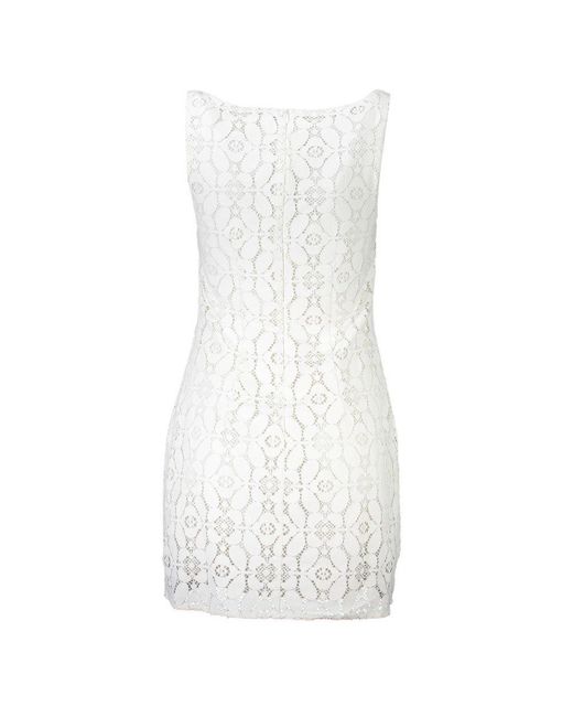 Desigual White Polyester Dress