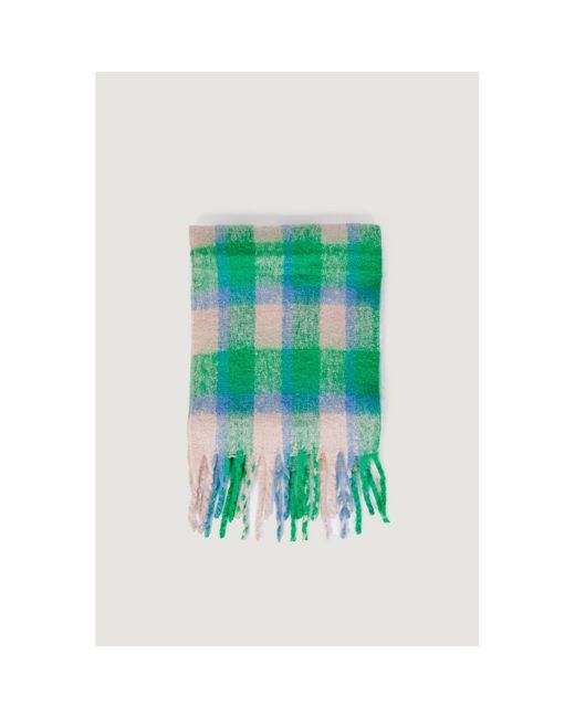 ONLY Green Bicolor Polyester Scarf