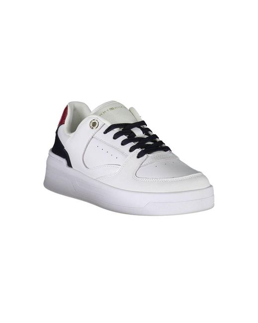 Tommy Hilfiger White Bianco Leather Sneaker