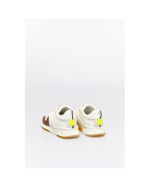 Scotch & Soda White Textile Sneakers for men