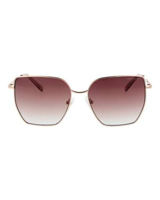 Gant Brown Metal Sunglasses