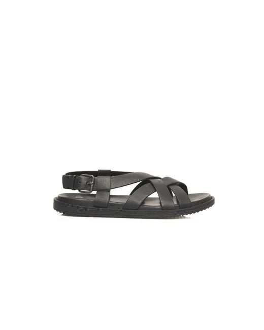 Cerruti 1881 Black Leather Men Sandal for men