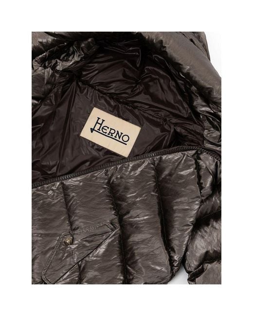Herno Brown Viscose Jackets & Coat