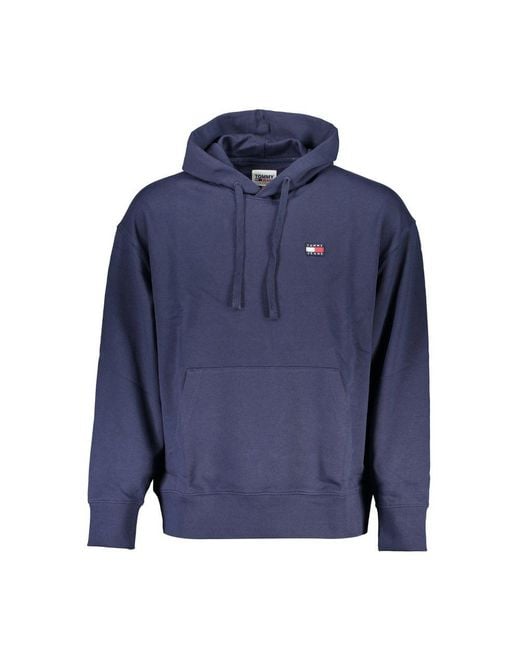 Tommy Hilfiger Blue Chic Hooded Sweatshirt With Logo Detail for men