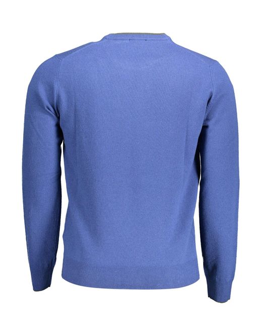 Harmont & Blaine Blue Wool Sweater for men