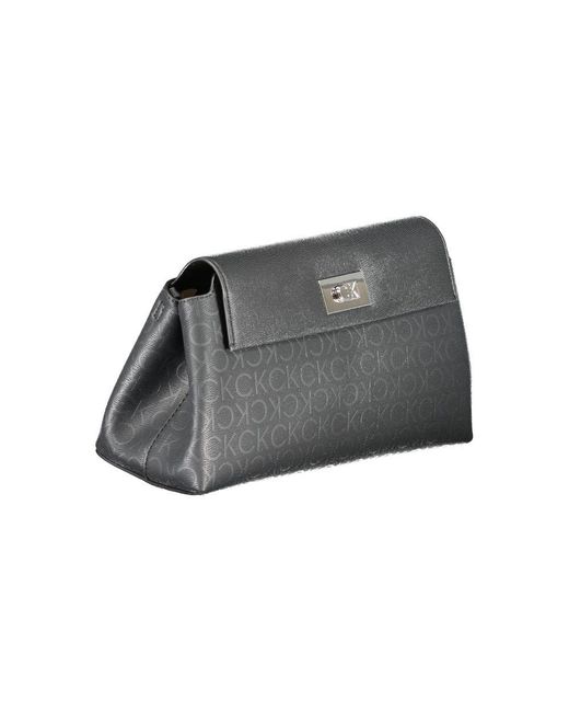 Calvin Klein Gray Polyester Shoulder Bag
