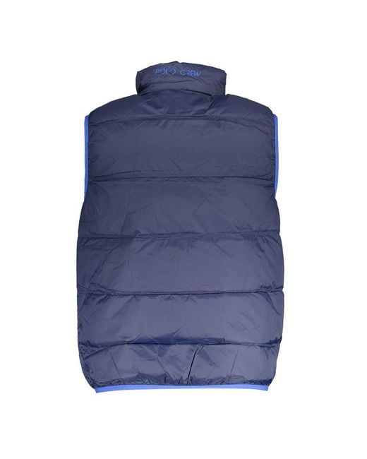 La Martina Blue Polyamide Jacket for men