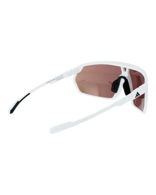 Adidas White Plastic Sunglasses