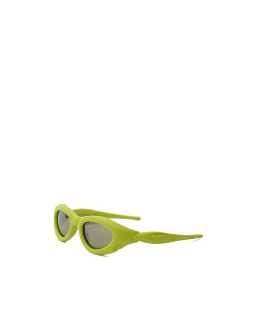 Bottega Veneta Green Yellow Acetate Sunglasses for men