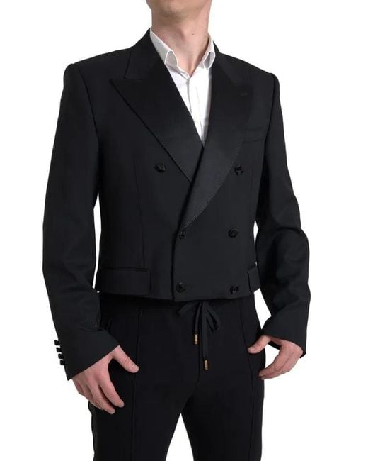 ジャケット Dolce & Gabbana Cropped double-breasted jacket Dolce & Gabbana Cropped Double-Breasted Jacket | Sendegaro GR