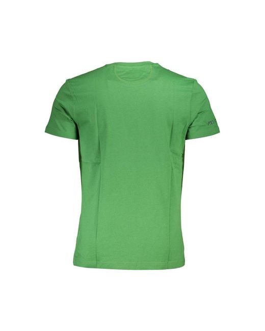 La Martina Green Cotton T-Shirt for men