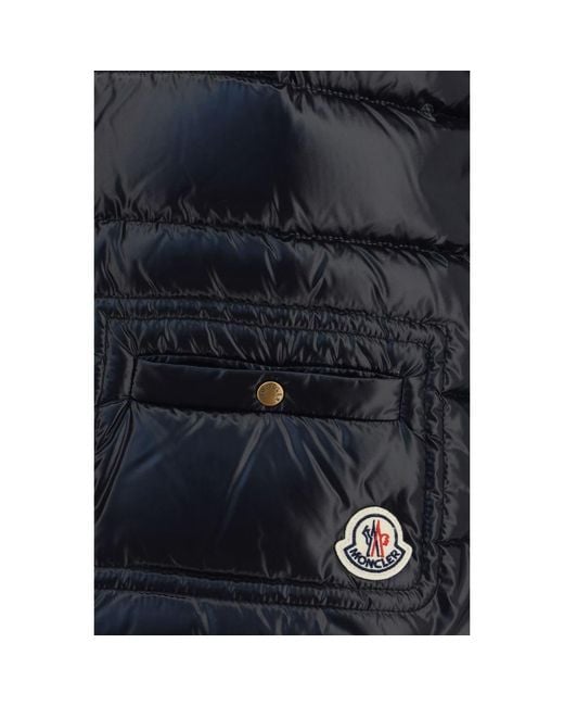 Moncler Blue Black Polyamide Sleeveless Jacket