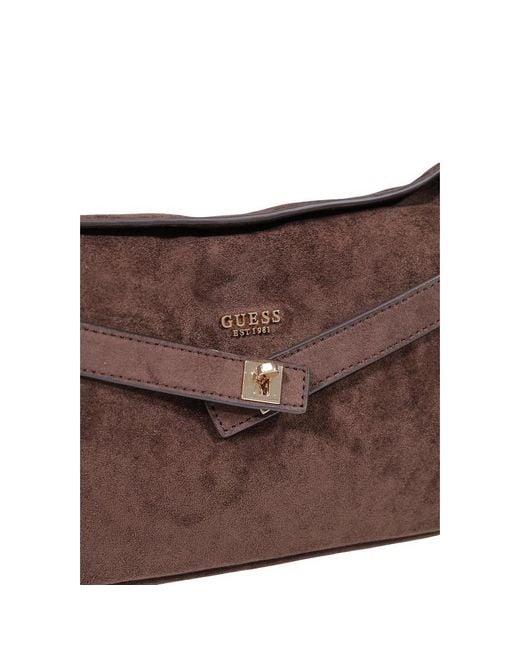 Guess Brown Polyester Handbag