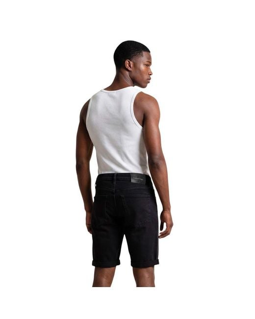 Calvin Klein White Cotton Tank Tops for men