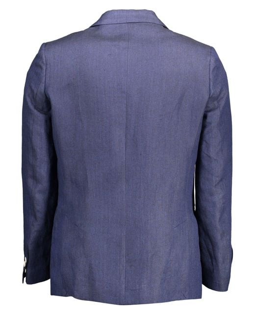 Gant Blue Ele Linen Classic Jacket for men