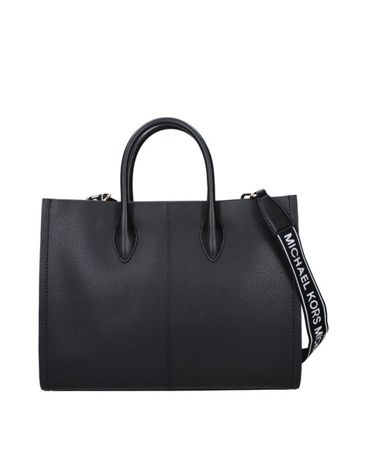 Michael Kors Black Mirella Leather Handbag