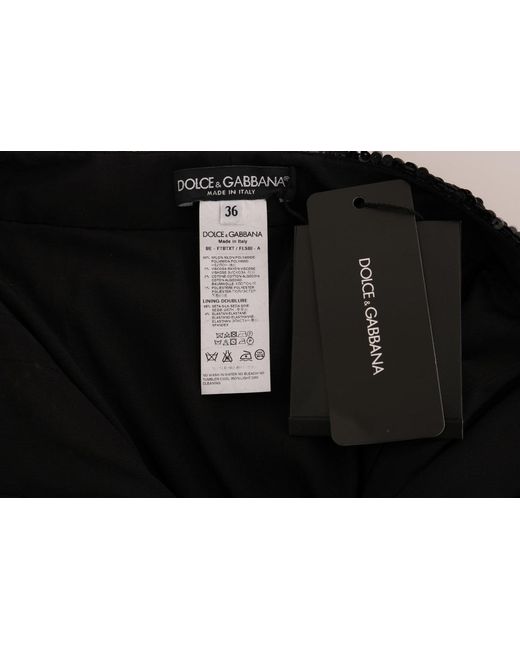 Dolce & Gabbana Black Sequined Fashion Shorts