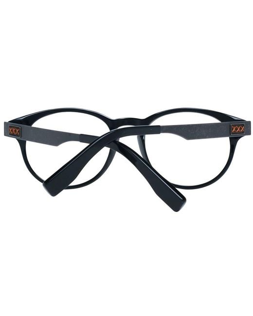 Zegna Black Plastic Glasses (frames) for men