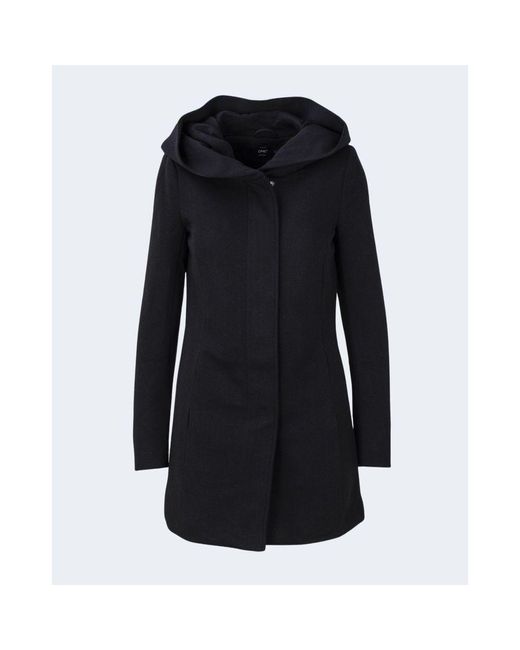 ONLY Black Polyester Jackets & Coat