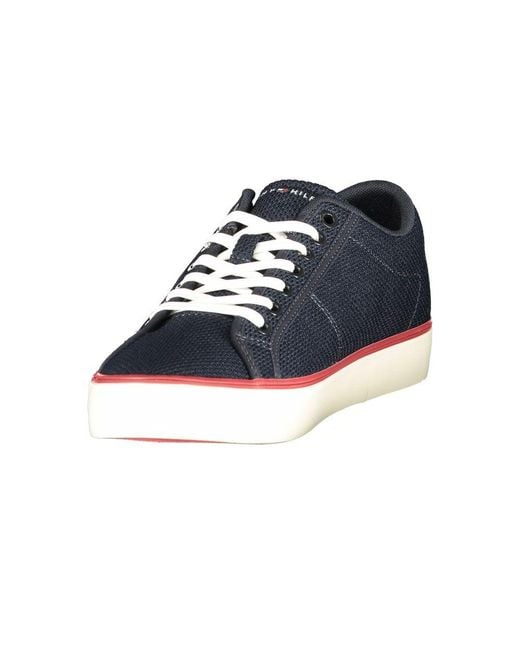 Tommy Hilfiger Blue Polyester Men's Sneaker for men