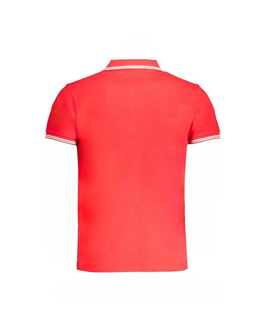 Roberto Cavalli Red Cotton Polo Shirt for men