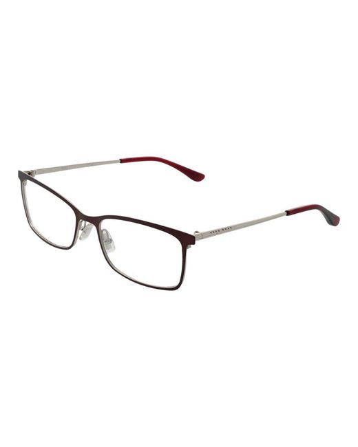 Boss Brown Burgundy Stainless Steel Glasses (frames)