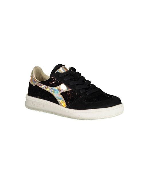 Diadora Black Leather Sneaker